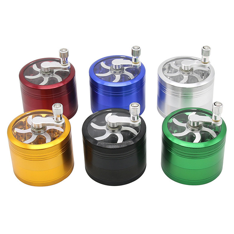 Herb  Grinder Hot Sale Alloy Herbal Herb Spice  Grinders Smoking Pipe Accessories Gold Smoke Cutter