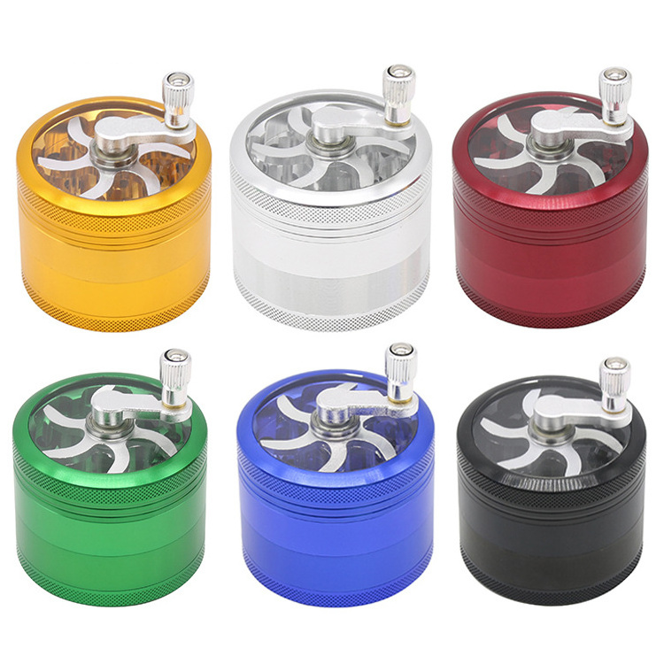 Herb  Grinder Hot Sale Alloy Herbal Herb Spice  Grinders Smoking Pipe Accessories Gold Smoke Cutter