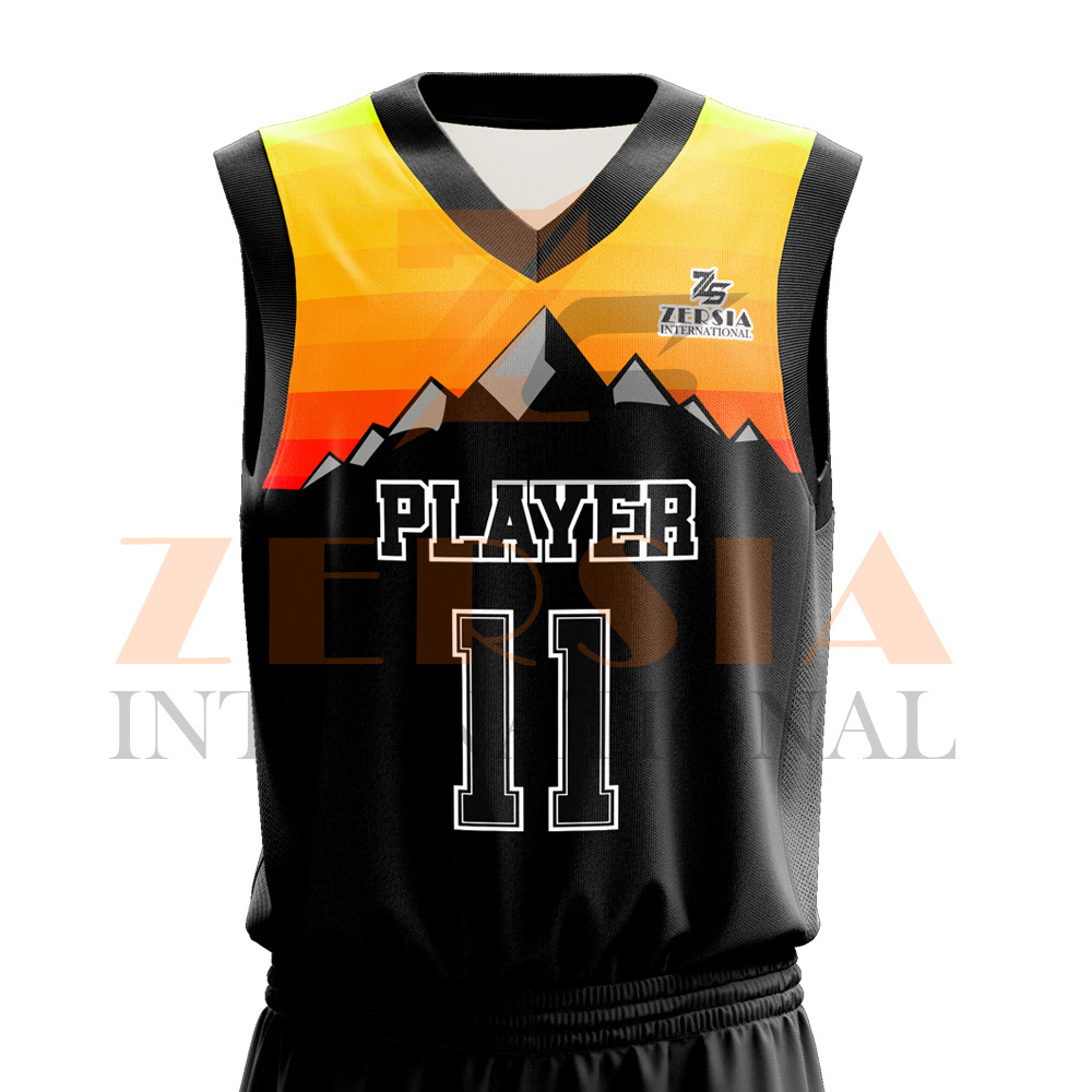 Wholesale New Arrival High Quality Breathable Quick Dry Sublimated Youth Basketball Kit Jersey and Shorts Low MOQ