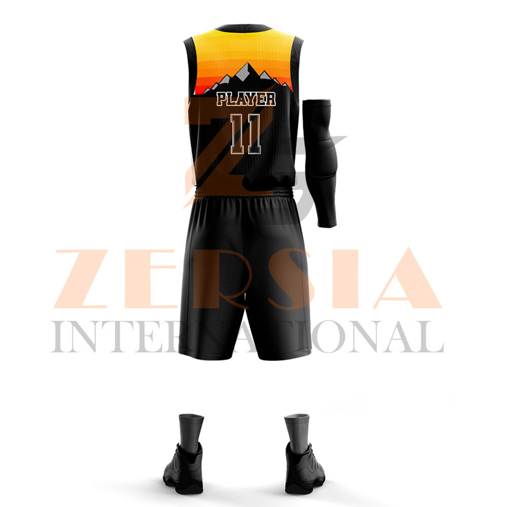 Wholesale New Arrival High Quality Breathable Quick Dry Sublimated Youth Basketball Kit Jersey and Shorts Low MOQ