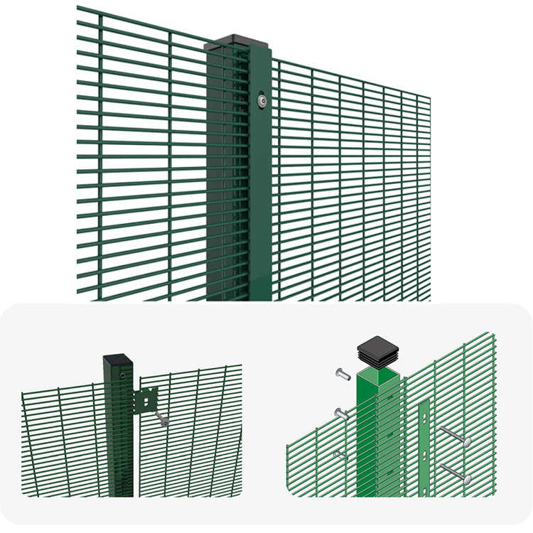 prison High security mesh security metal fencing security fence 358 clearview anti climb fence