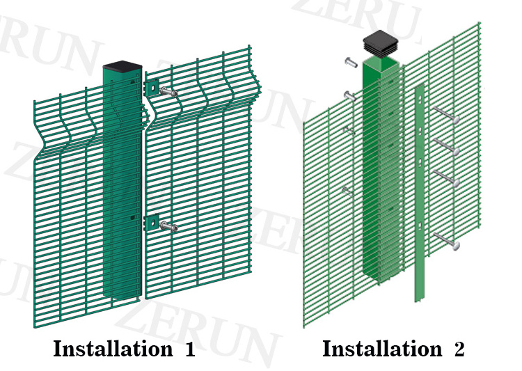 prison High security mesh security metal fencing security fence 358 clearview anti climb fence