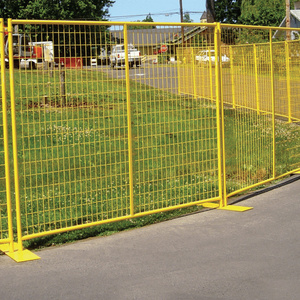 Pvc Galvanized Removable Used Chain Link Temporary Metal Security Fence  For Construction Site Panels Canada