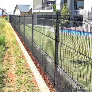 pvc coated 358 anti climb fence high security burglar clear view  fence price in china