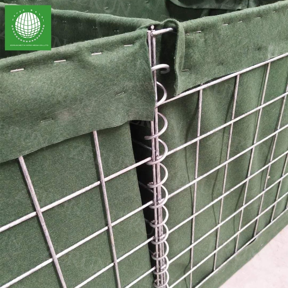 Galfan Coated Lined with PET Bags blast wall  Standard  Recyclable bastion Defensive barrier