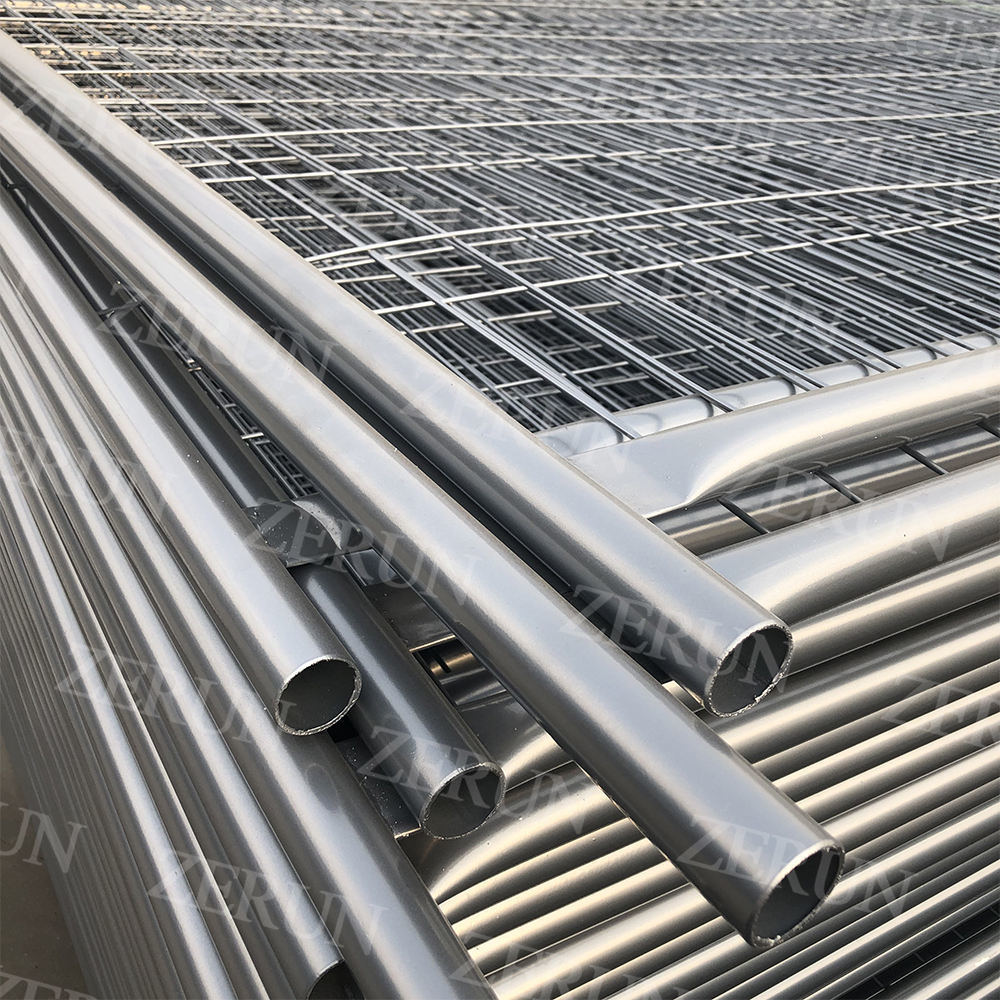 galvanized  pvc used australia security  temporary construction chain link  barricade fence  panels