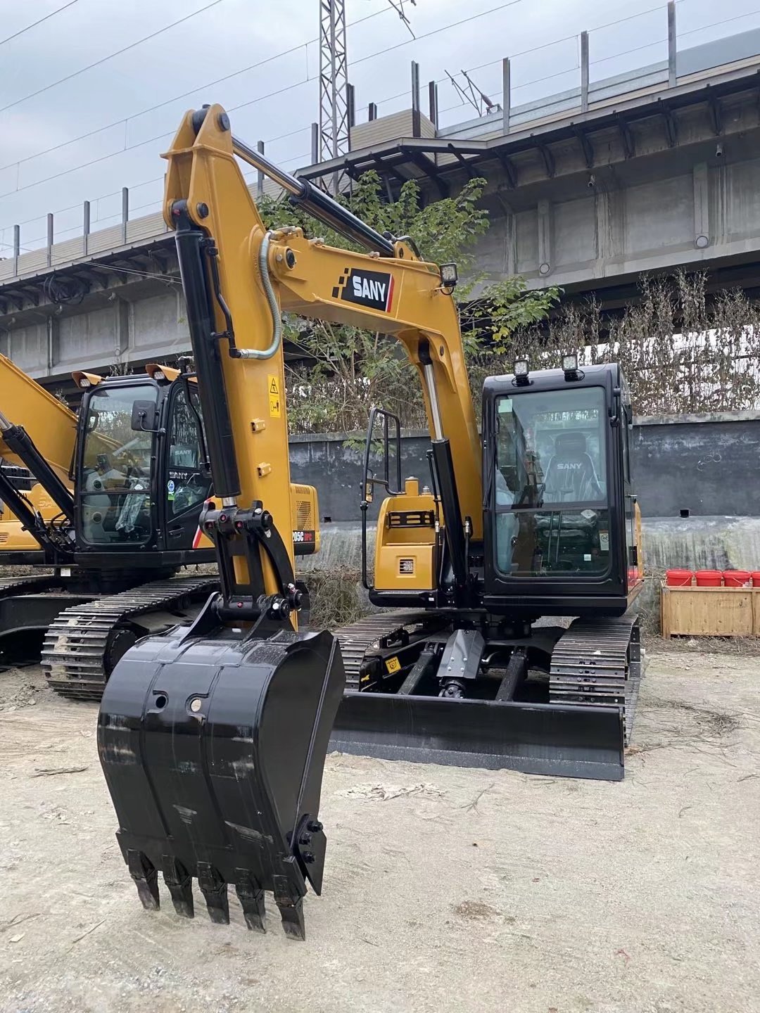 SANY SY75C Pro Mini Excavator Earth Digger Machine Second Hand Excavator with Isuzu Engine Brand Used for Sale