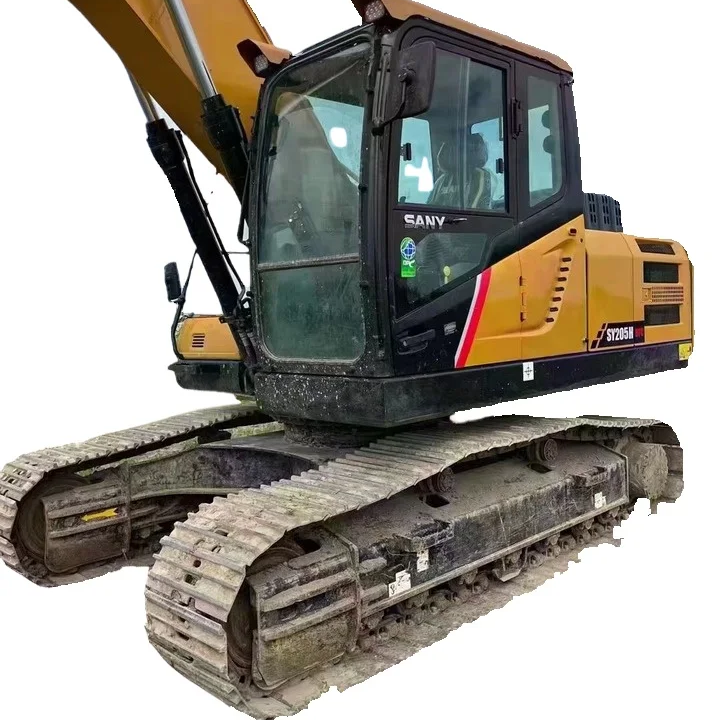 ChinaFamous Sany SY205H DPC Used Excavator 20 Ton Hydraulic Tracked Excavator SY205 in Good Condition  for Sale