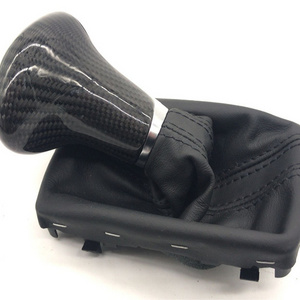 Carbon Fiber Shift Knob Stronic Gear Shift Knob Shift Lever Handball with Dust Cover for Audi* A4 A5 A6 Q3 Q5 Q7