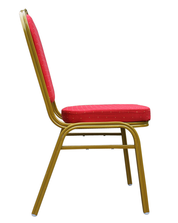 wholesale cheap  banquet chair with golden metal legs chair use for hotel weeding chair furniture