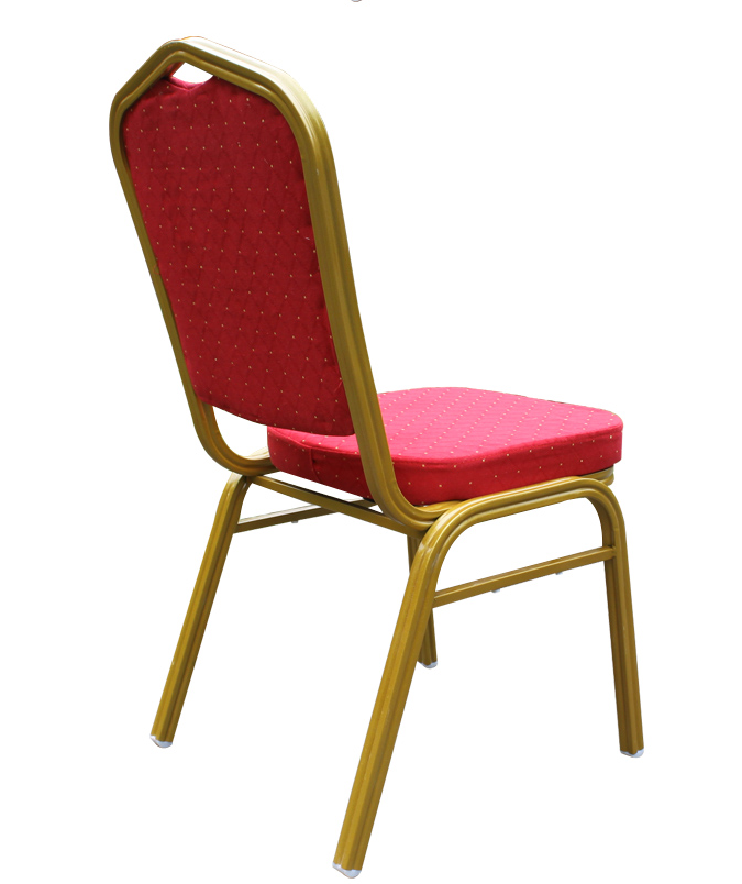 wholesale cheap  banquet chair with golden metal legs chair use for hotel weeding chair furniture