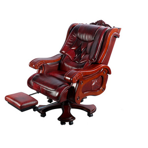 Boss swivel revolving manager real leather executive office furniture chair/chair office revolving chair