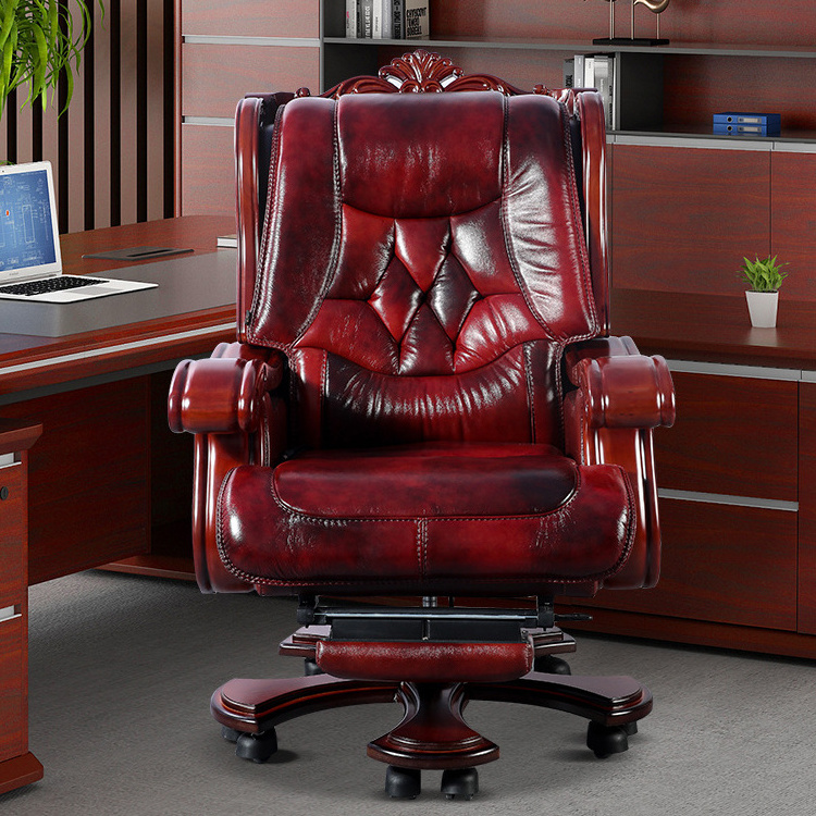 Boss swivel revolving manager real leather executive office furniture chair/chair office revolving chair