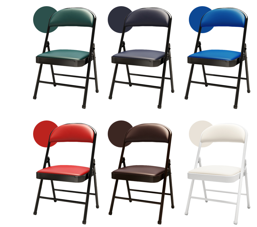 OEM Low Price Used  Outdoor Black synthetic leather Stainless Steel Hotel Event Wedding Banquet Chairs folding chair