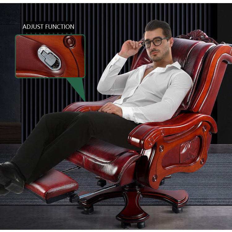 Boss swivel revolving manager real leather executive office furniture chair/chair office revolving chair