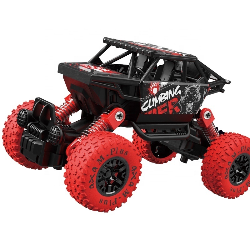 Hot sale 1/32 metal red big wheel 6 pack monster car die-casting alloy pull back toy off-road vehicle