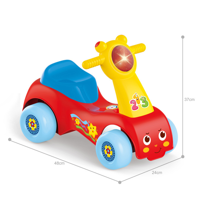 Hot Selling Music Scooter Toddler Toy Sliding Car Kids Electric Educational Musical Children Carrier Ride On Toys Baby Walker