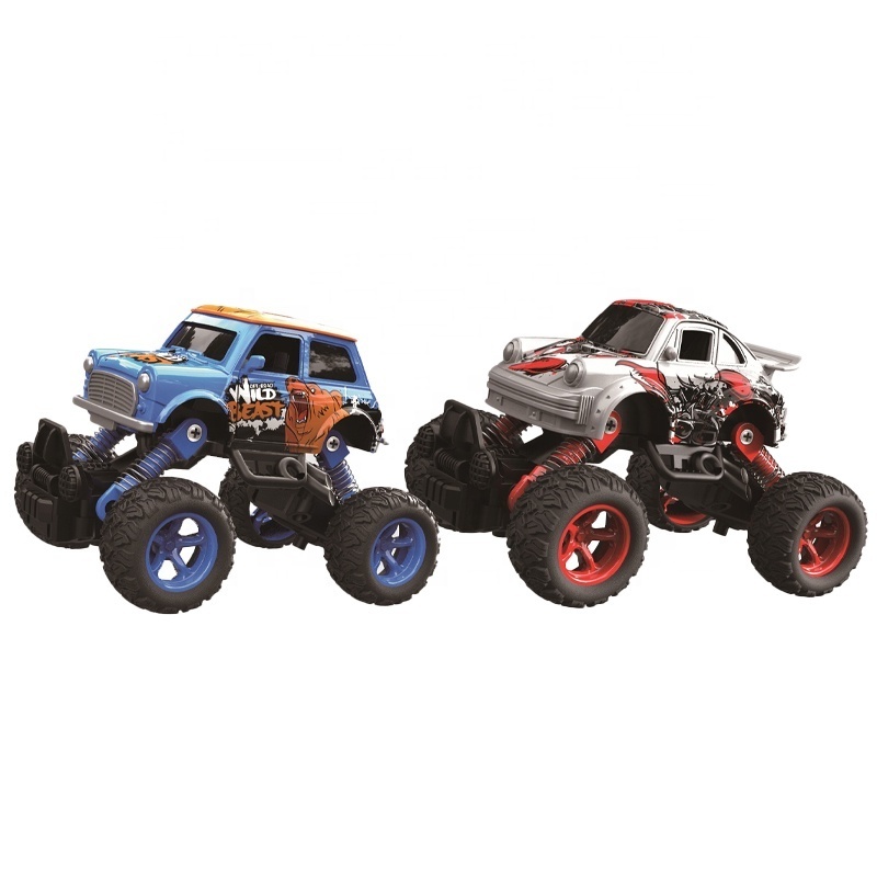 Hot selling wholesale car toy high-speed four-wheel pull back alloy off-road vehicle 6 mixed colorful model cars