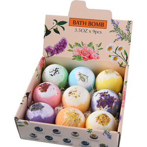 Bubble Ball Bombe De Bain Dry Flowers Shower Bath Bombs with Bath Supplies