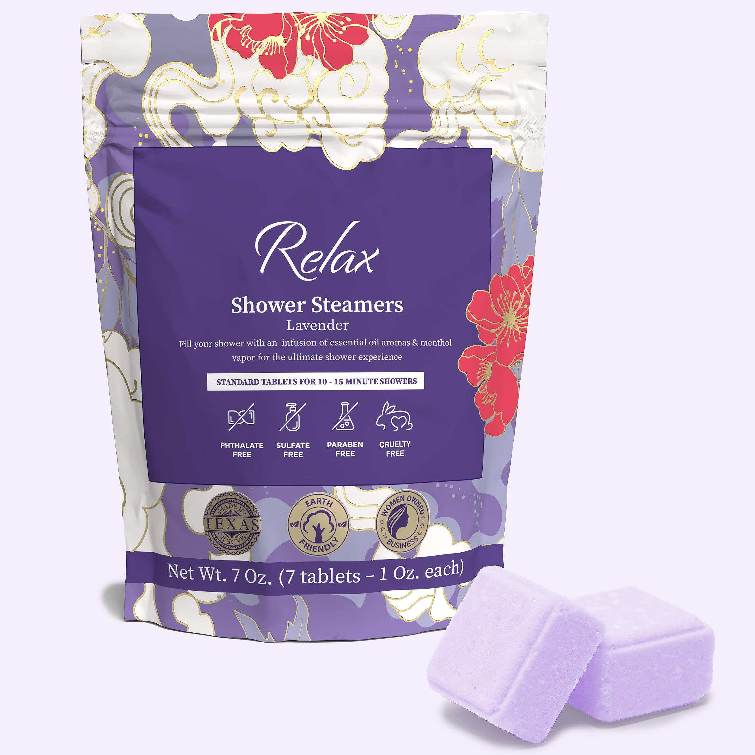 Stress Relief and Deep Breathing Spa-Quality Cubes Steamers Shower Fizzies with Natural Ingredients