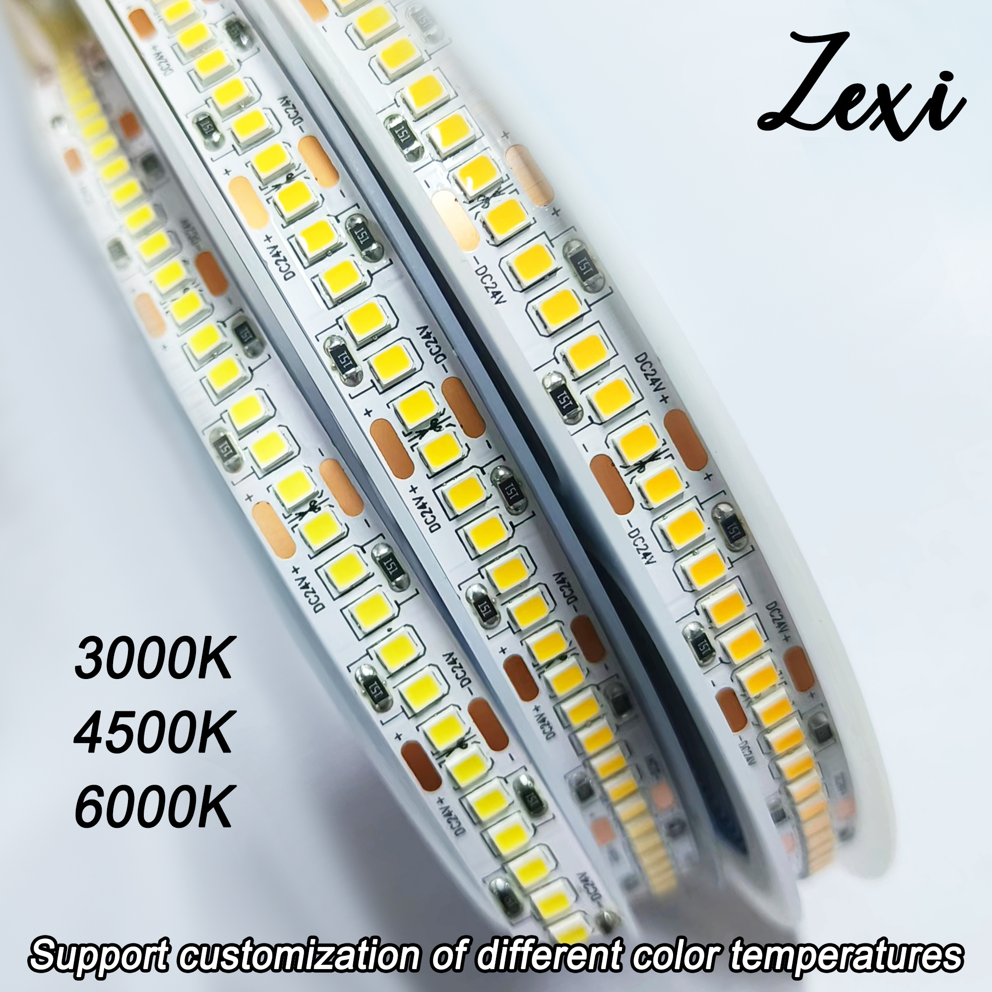 SMD2835 240led Tira Led Strip 12V SMD 2835 10MM 24V 3000K 6500K 4000K 12000K Light 240 Led Strip Per Meter 20W 25W 15W