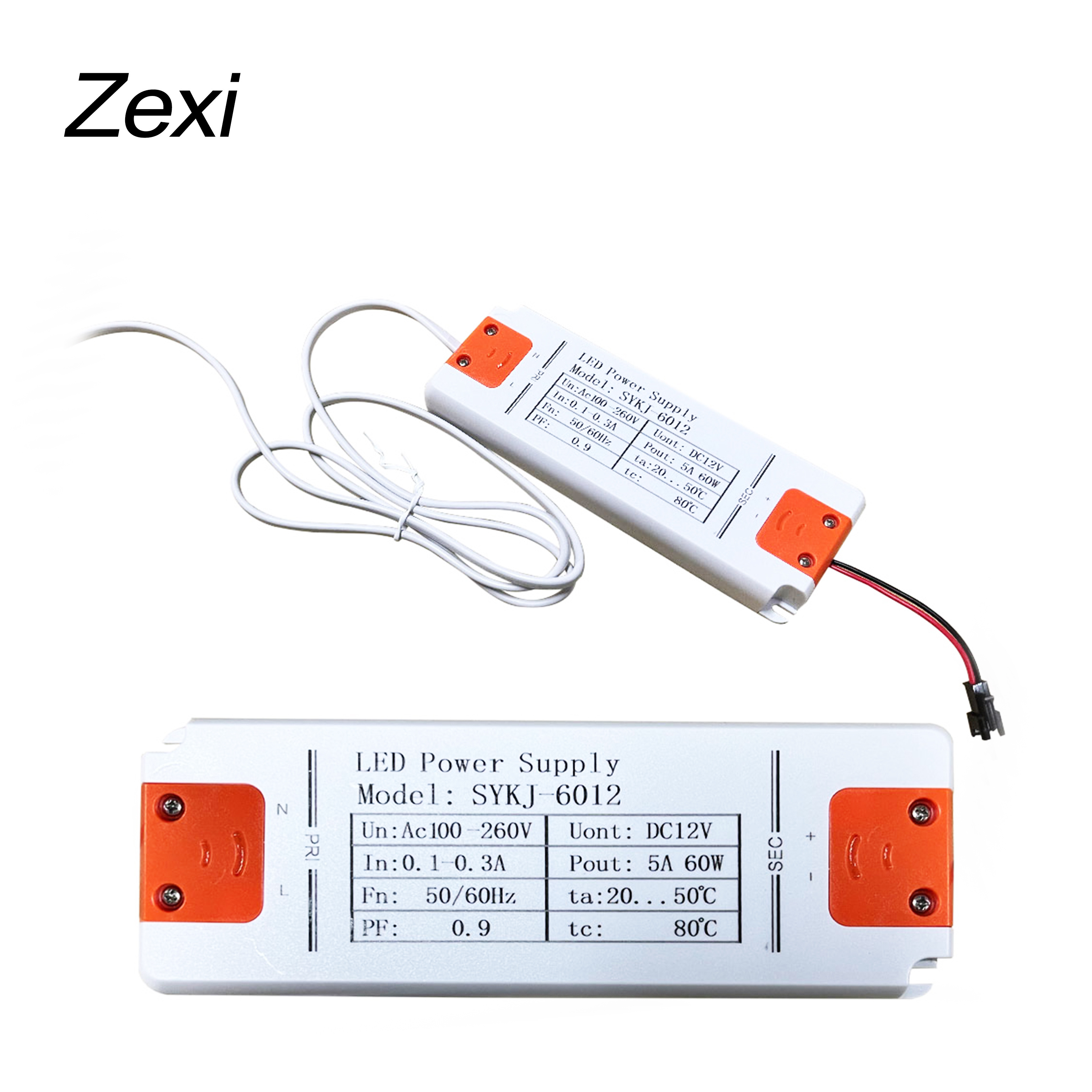 Silm 12v 12W/24W/36W/48W/60W LED Lighting Power Supply Driver For Touch Dimmer Switch