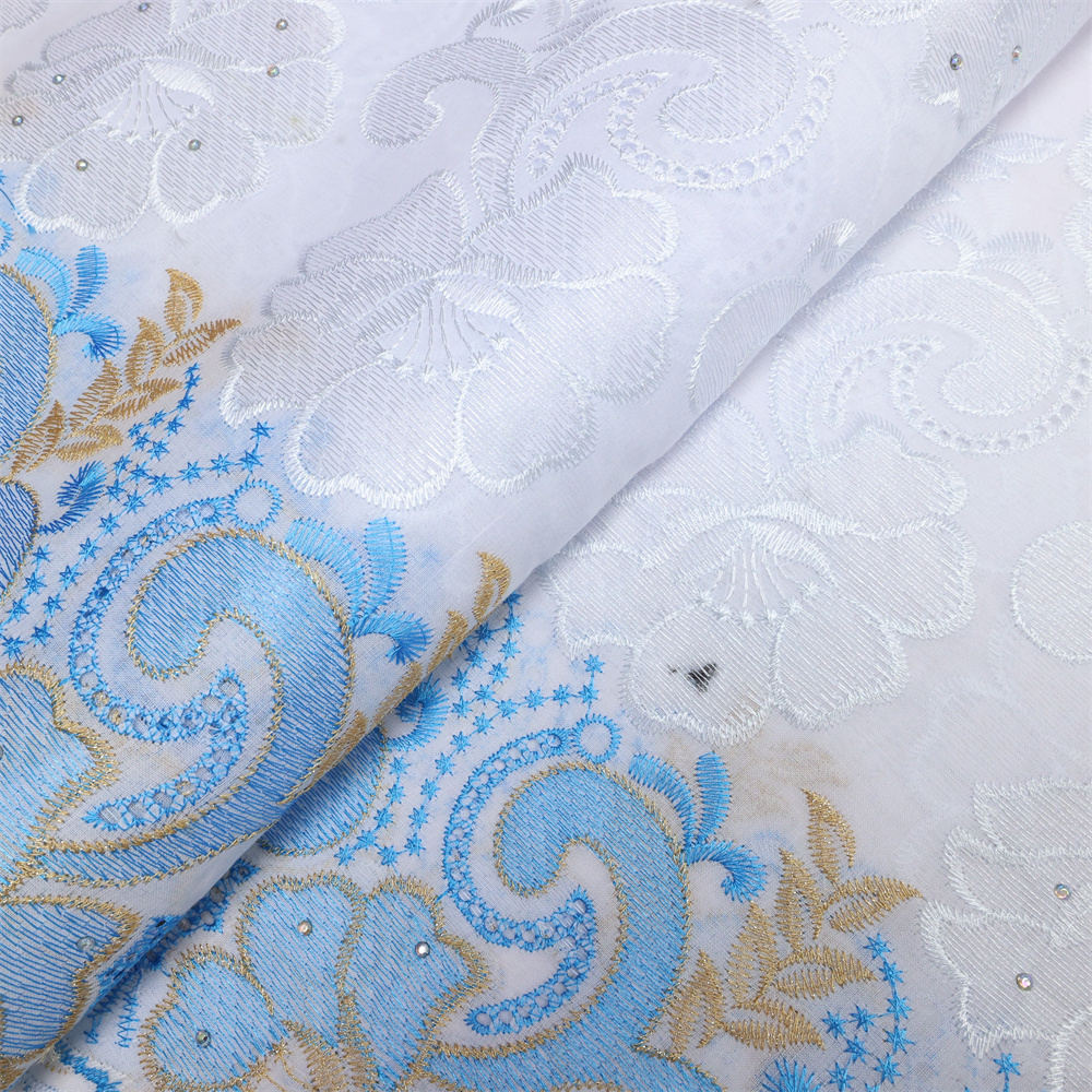 ZeXiu Wholesale Nigerian Swiss Voile Cotton Lace Fabric 2024 High Quality Soft African Lace Fabric For Women Wedding Dress Sew