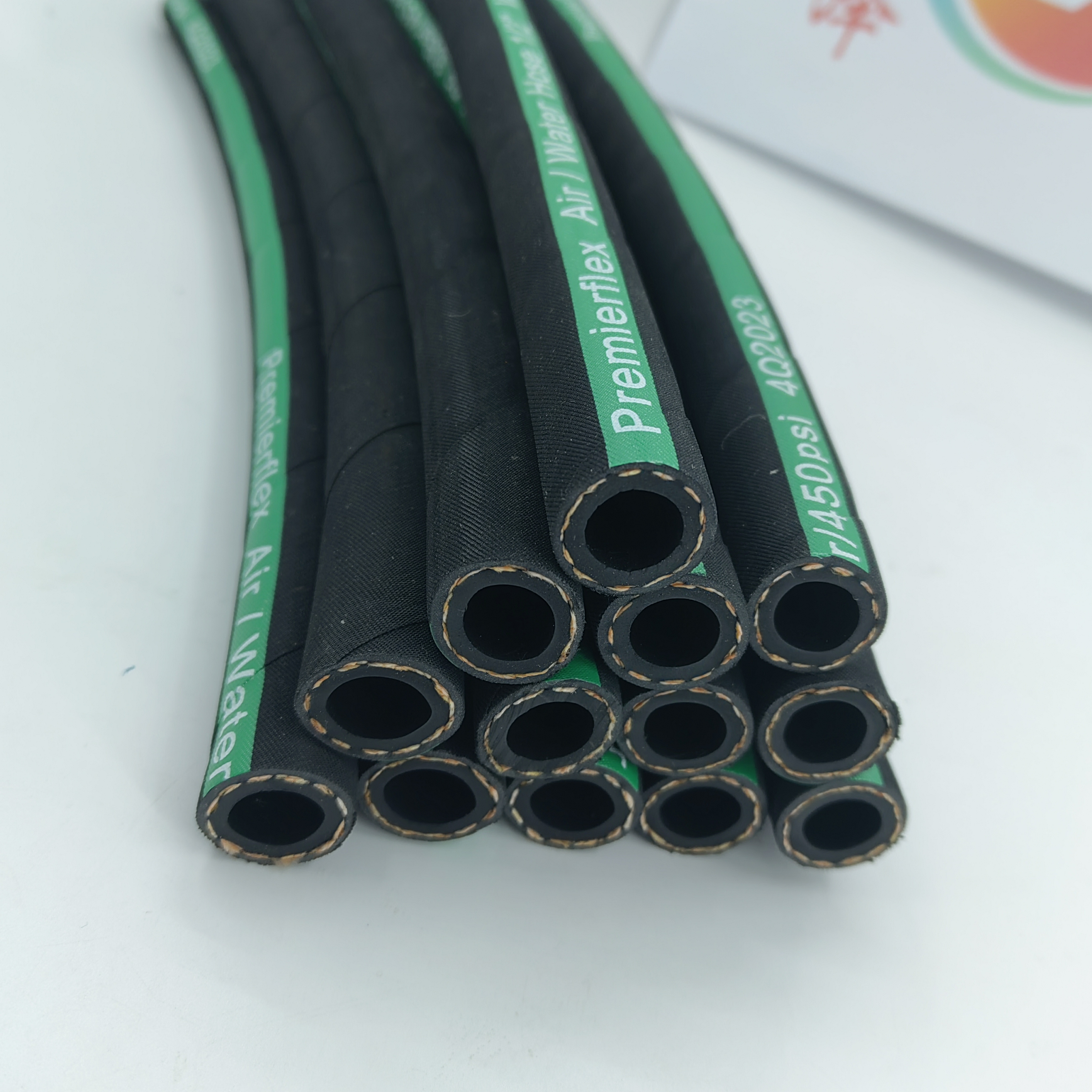 Cotton braided hose low-pressure water and gas hose black pinch line rubber hose 120 meters longer spot