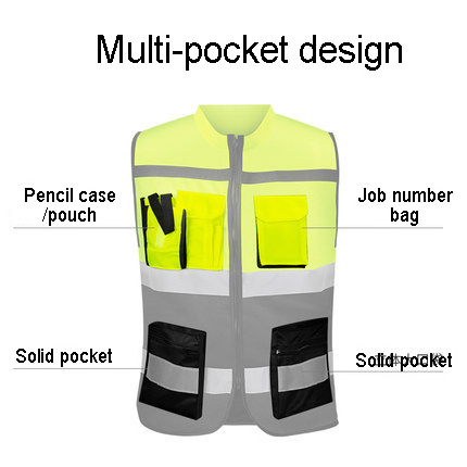 Top grade  vest construction agent parking lot traffic reflective safety vest