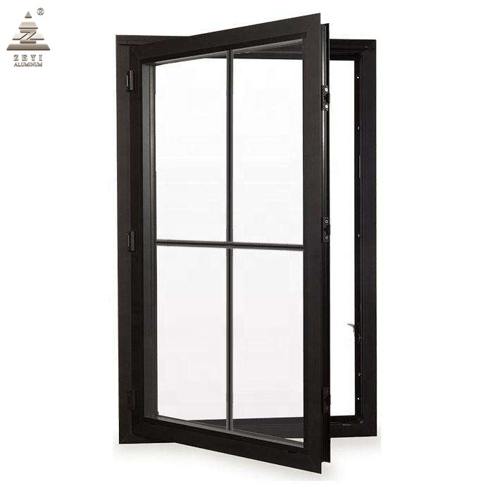 Steel aluminium cheap french casement storm windows open inside casement window push and pull swing windows