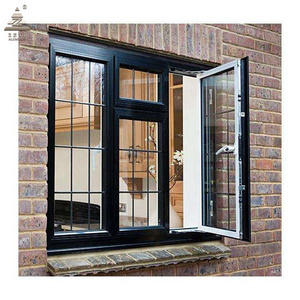 Steel aluminium cheap french casement storm windows open inside casement window push and pull swing windows