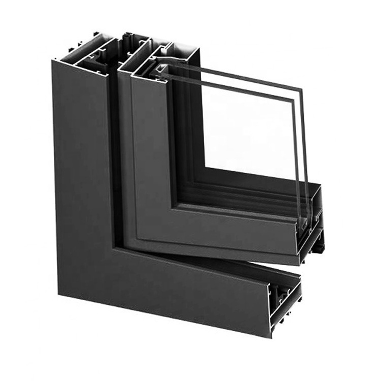 High Quality Tempered Glass Sound Proof Powder Coated Extrusion Aluminum Window Frame