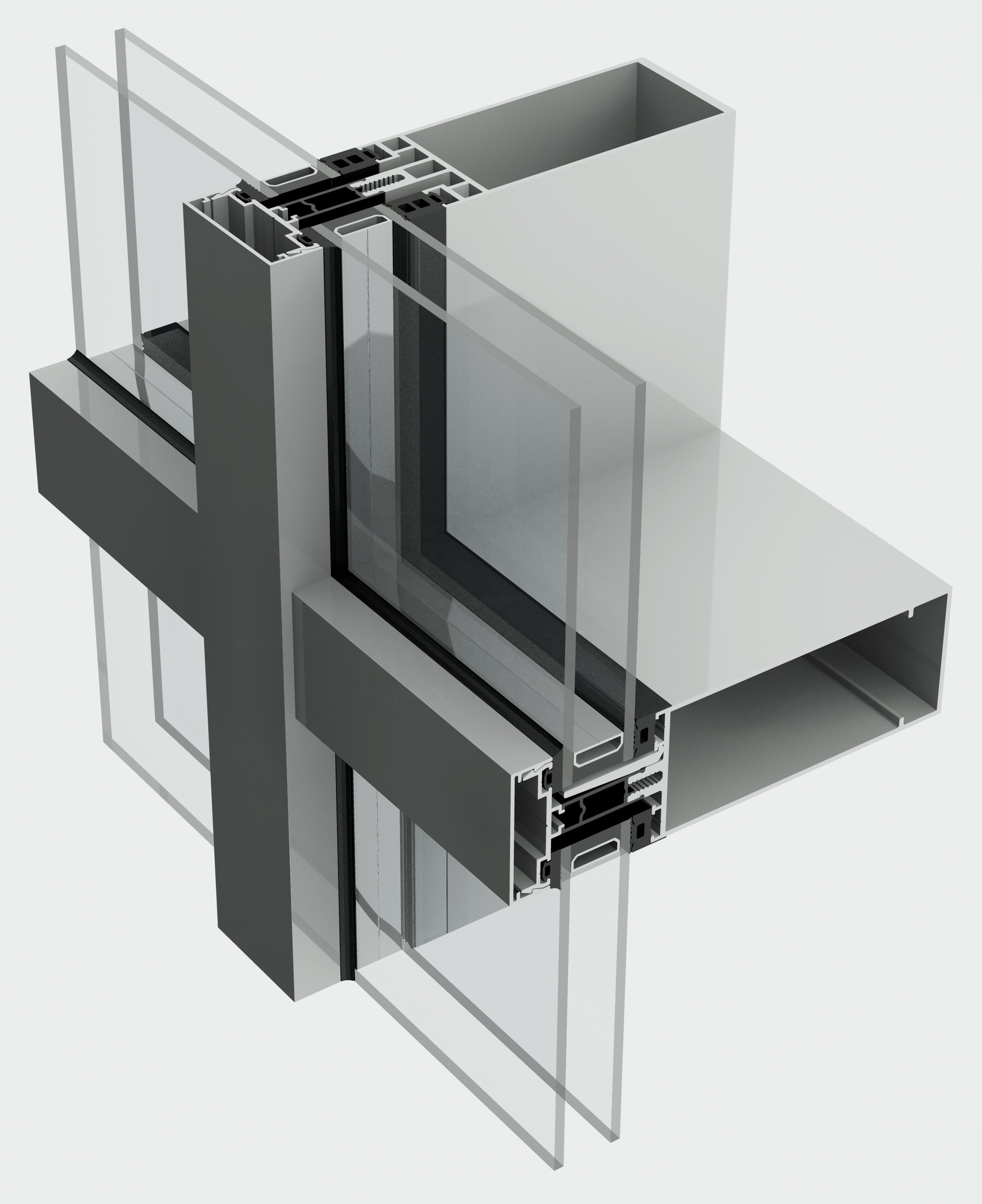 Aluminum window frame 6063 extrusion for glass