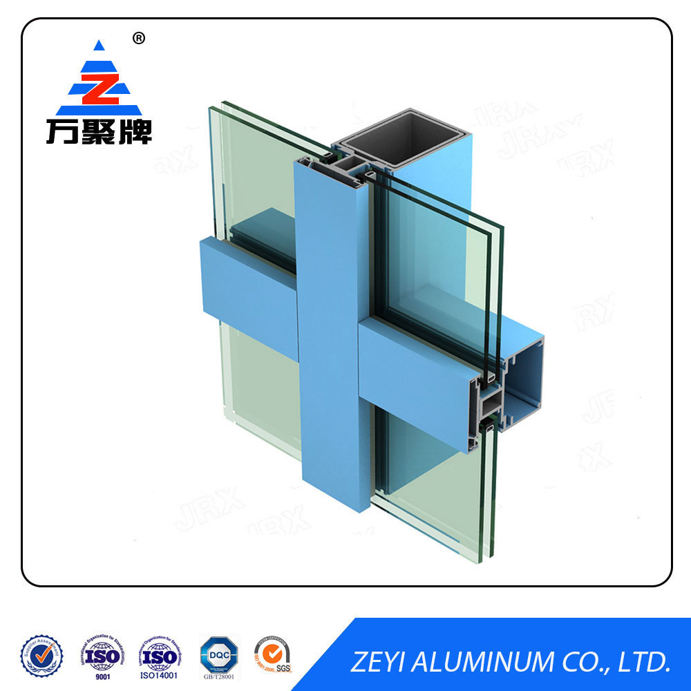 Aluminum window frame 6063 extrusion for glass