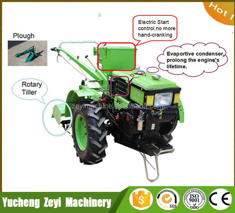 2018 new 15 hp agricultural diesel walking tractor/motocultor with CE