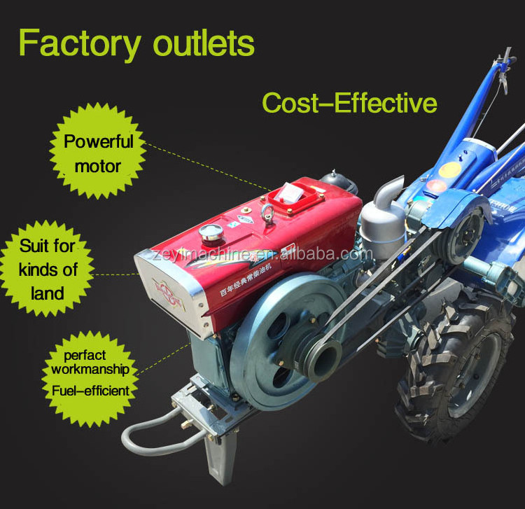 Diesel walking tractor/changchai engine power tiller/walking behind tractor