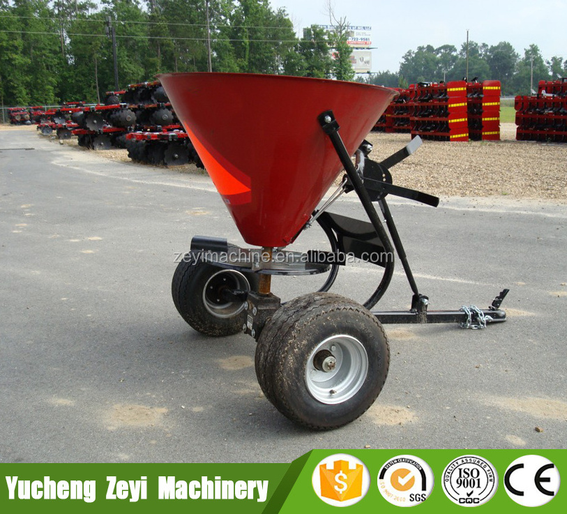 Salt grass seeds fertilizer spreaders for tractors and ATV/UTV