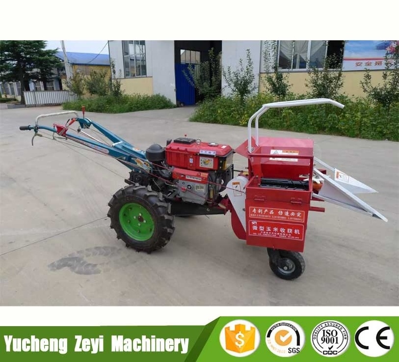 Hot New Products  Hand Walking Tractor Compact Mini Sweet Corn Mini Combine Harvester