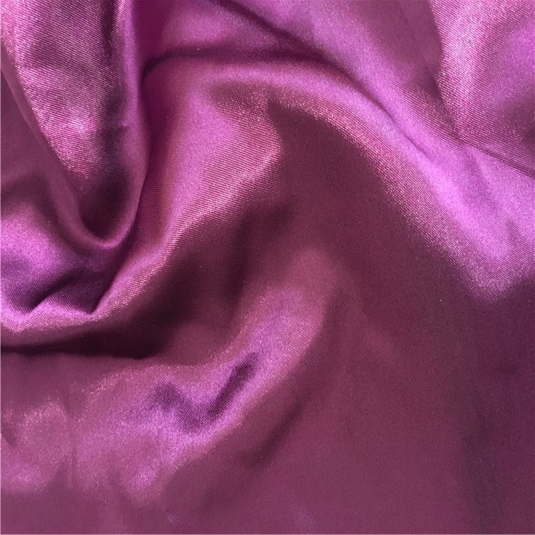 factory wholesale100% recycled polyester satin fabric silk for duchess wedding draping fabric