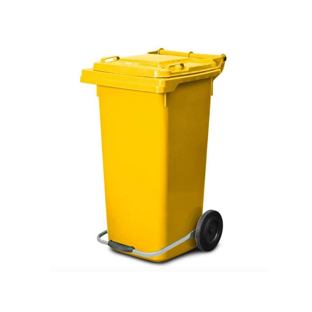 120L Plastic Waste Bin with Pedal and Wheelie Outdoor Bin For Wholesale Cheap Price from Factory Mobile Garbage Bin Waste