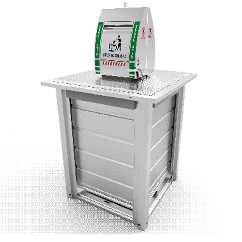 UNDERGROUND WASTE CONTAINER 5000 LITER MADE OF STAINLESS STEEL ENVIRONMENTALLY FRIENDLY CAN BE LIFTED BY CRANE USEFUL TRASH BIN