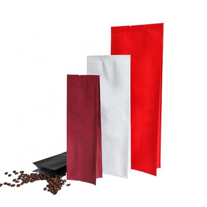 In Stock Aluminum Foil Matt Coffee Beans Packaging Side Gusset Coffee Bags With Degassing Valve