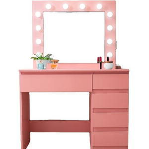 Artiss Dressing Table Set Stool 12 Led Bulbs White Dressing Table LED Makeup Mirror Stool Set 12 Bulbs Vanity Desk White