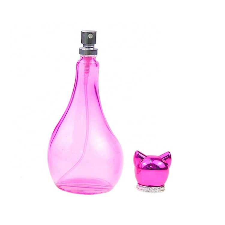 Hot Selling 85ml Cute Cat Shaped  Perfume Bottle Factory New Design Perfume Glass Bottle