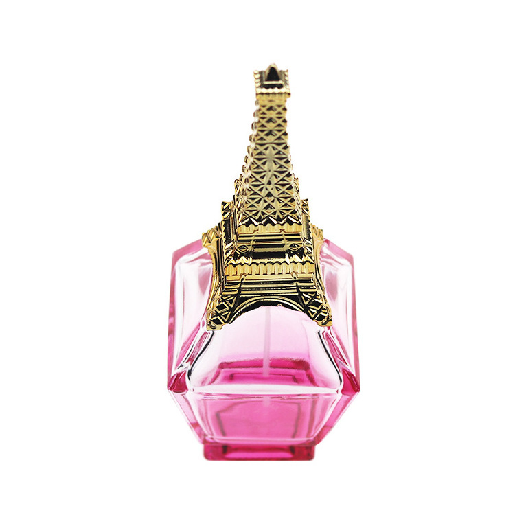 Luxury 100ml empty eiffel tower fragance perfume glass bottles with mist sprayer