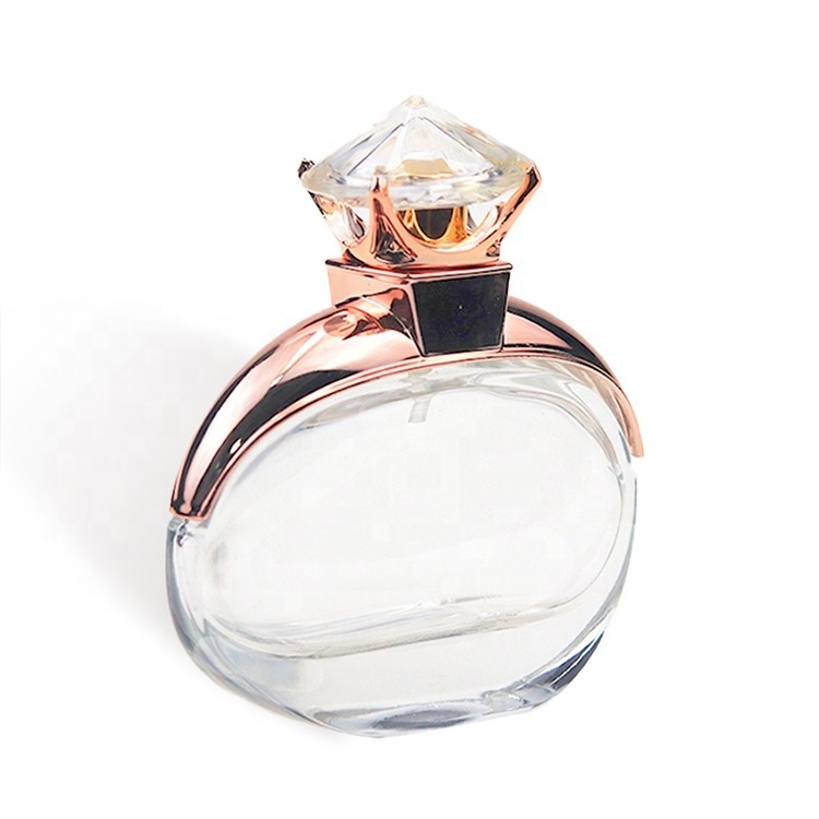 Clear Round Perfume Bottle 30ml Diamond Ring Shape Spray Perfume Bottles