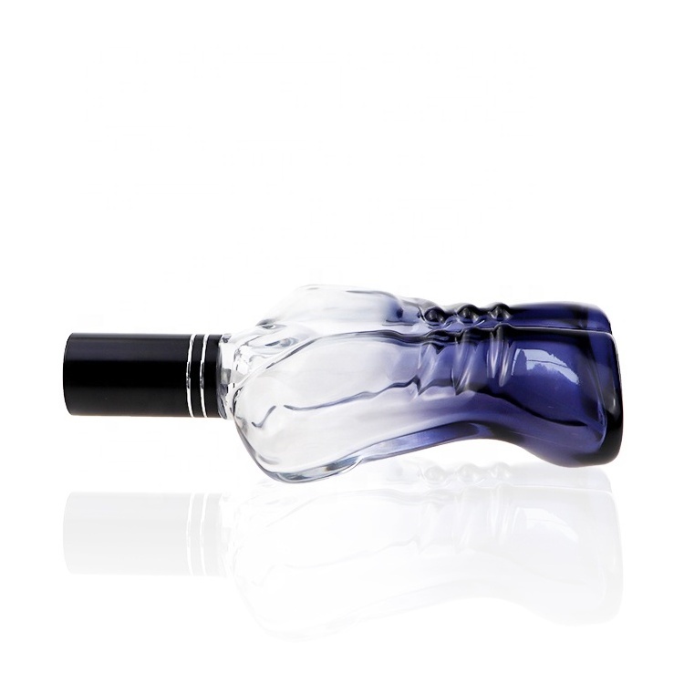 Man Body Perfume Empty Bottle Glass Bottle 100 ml  Dark Blue Muscle Male Body Perfume Bottles