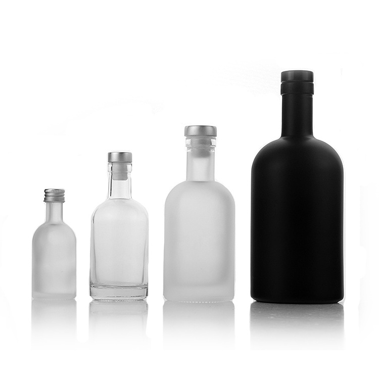 200ml 375Ml 500Ml 750Ml Clear Empty Olso Vodka Liquor Gin Rum Tequila Whisky Brandy Spirit Glass Bottle With Cork