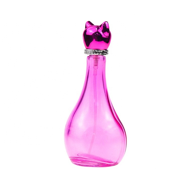 Hot Selling 85ml Cute Cat Shaped  Perfume Bottle Factory New Design Perfume Glass Bottle