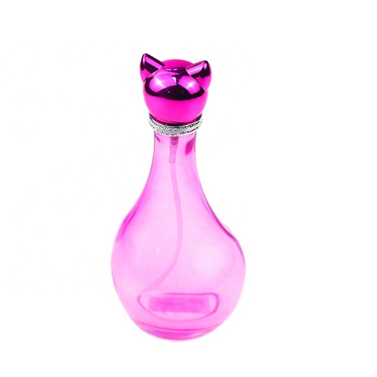 Hot Selling 85ml Cute Cat Shaped  Perfume Bottle Factory New Design Perfume Glass Bottle